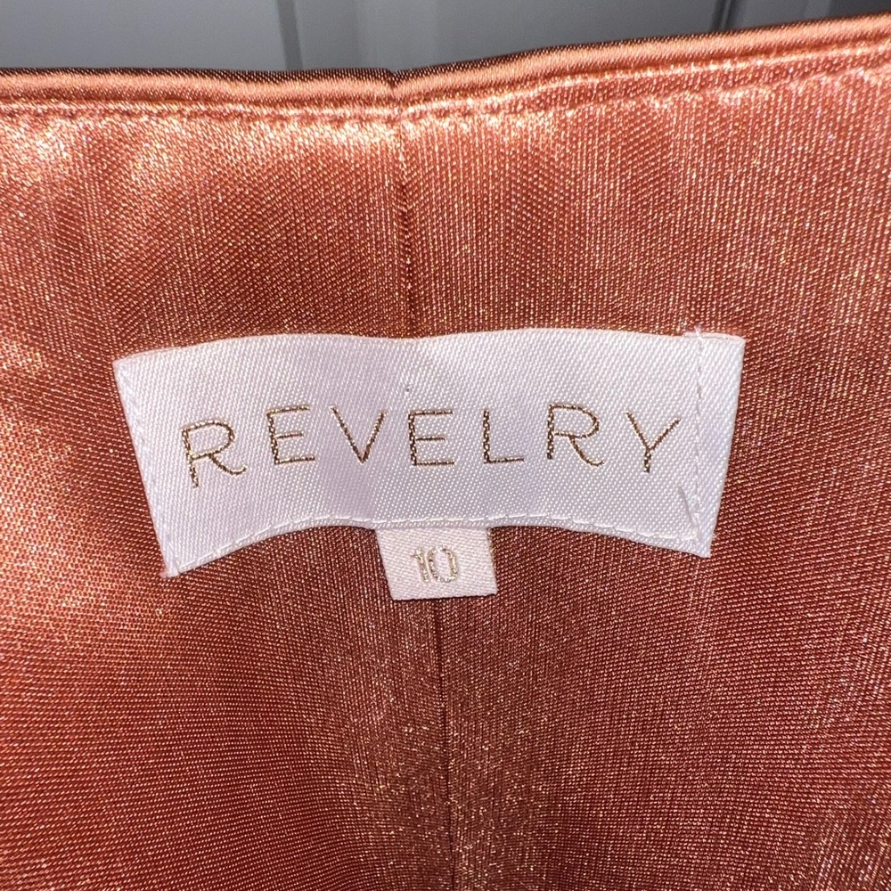 Revelry Copper Satin Maxi Dress - Picture 3 of 4